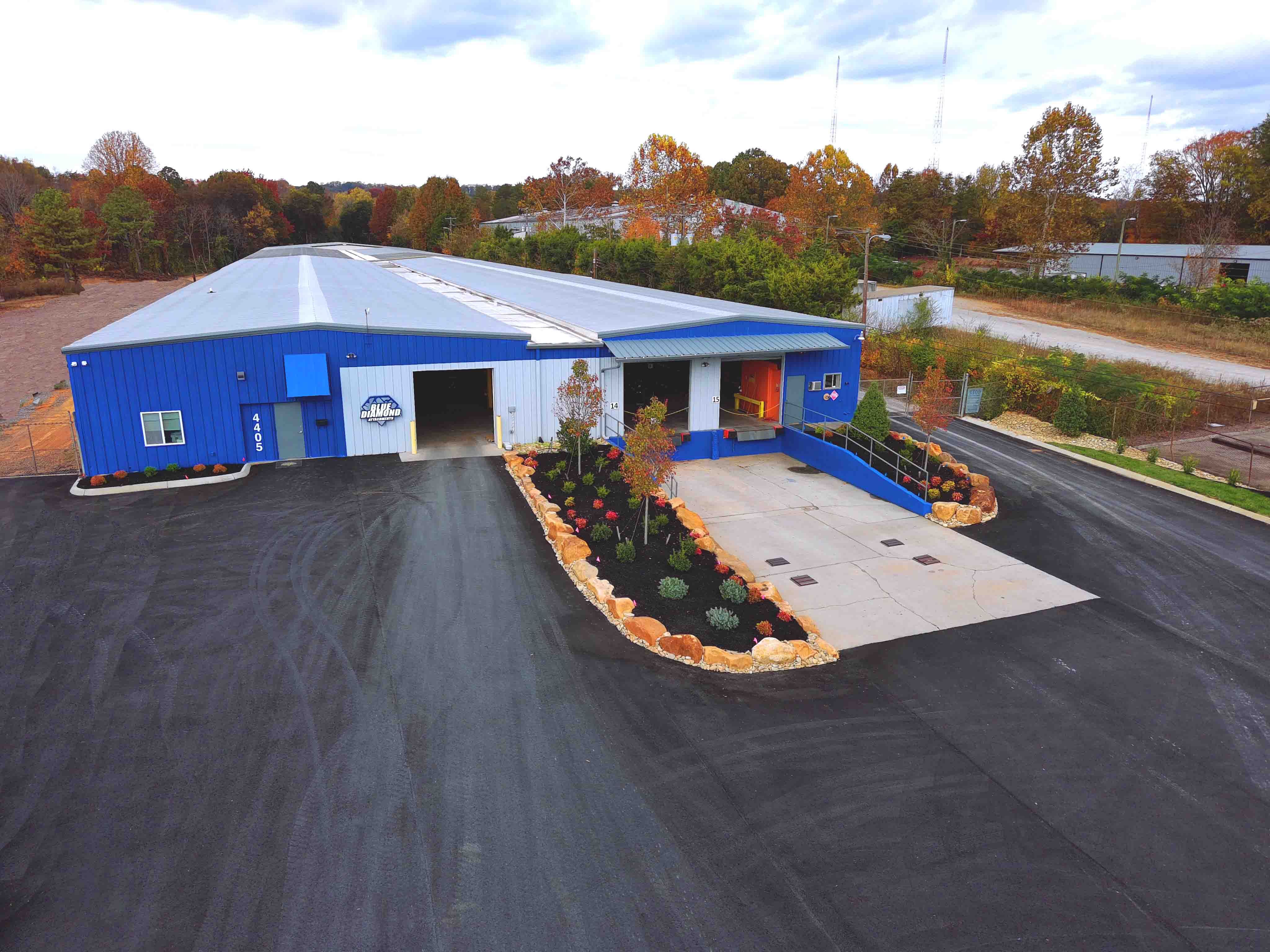 Parts Warehouse after Paving Signage