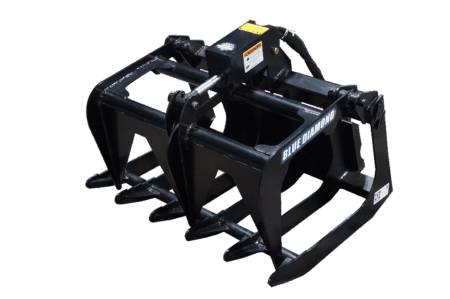 Blue Diamond Mini Skid Steer Attachments Mini Series Root Grapple