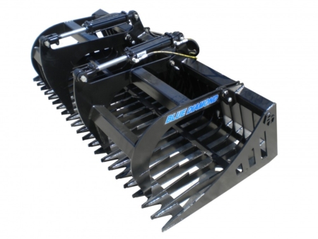 Blue Diamond Rock Bucket Grapple Standard Duty Skid Steer Attachments