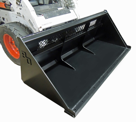 Blue Diamond Skid Steer Attachments Skid Steer Attachments Bucket High Back Snow Mulch Gallery 1